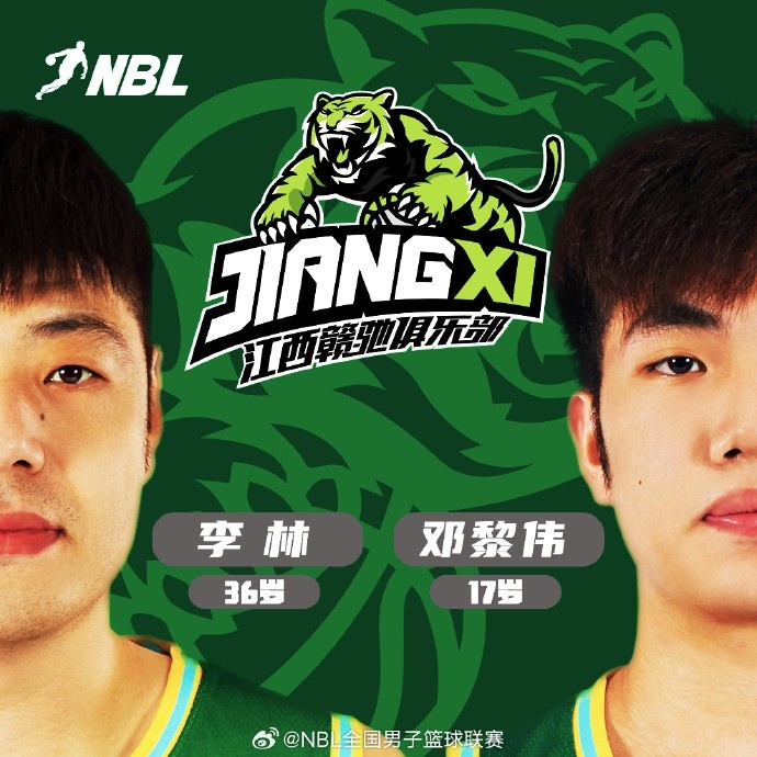 数字NBL：本赛季年龄最大为36岁李林&最小为17岁的邓黎伟